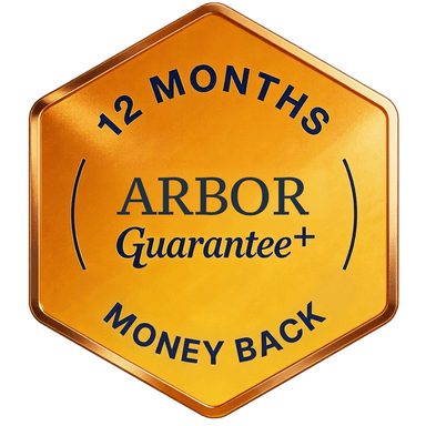 Arbor 12-Month Guarantee badge
