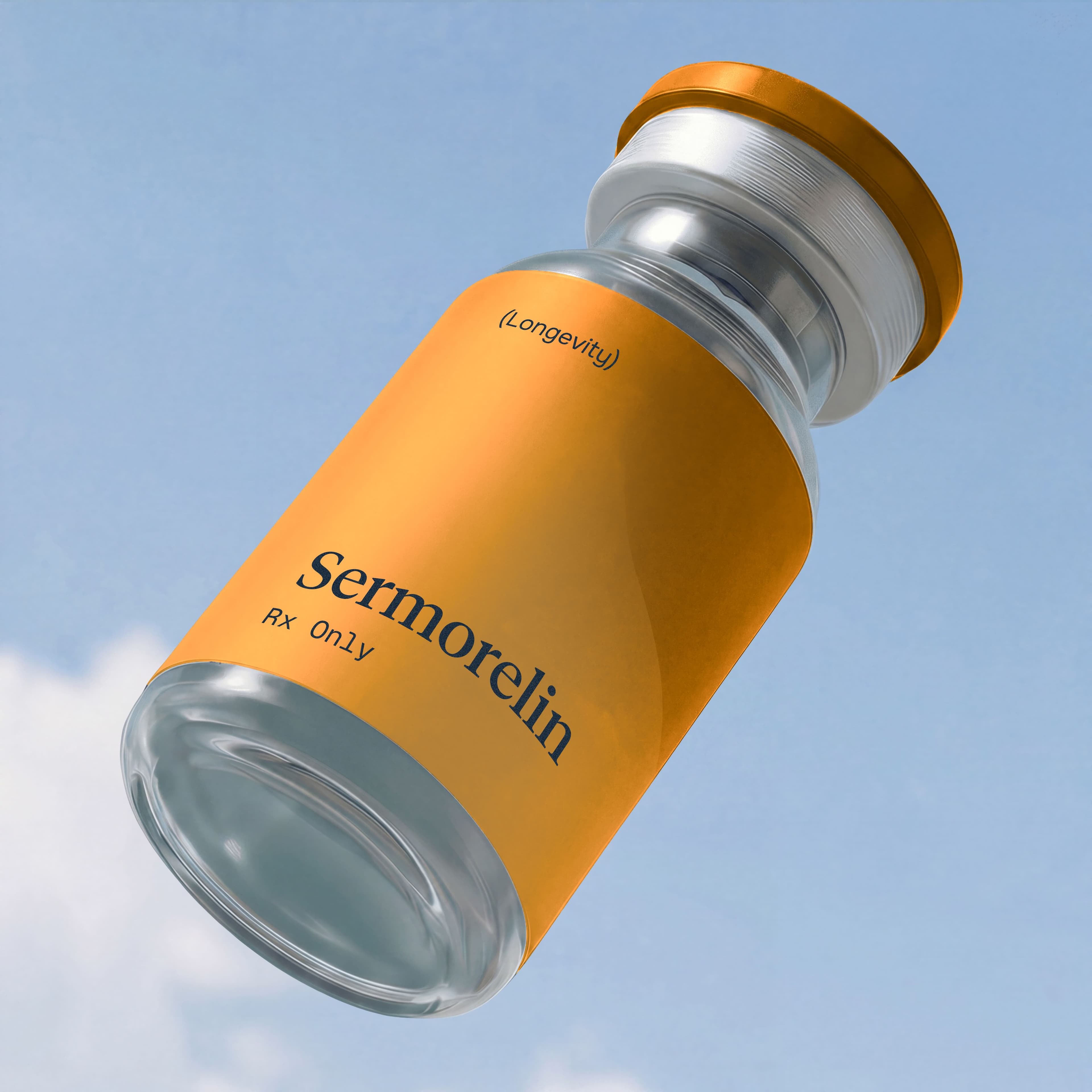 Compounded sermorelin peptide vial, prescription only, prescribed by a Arbor physician